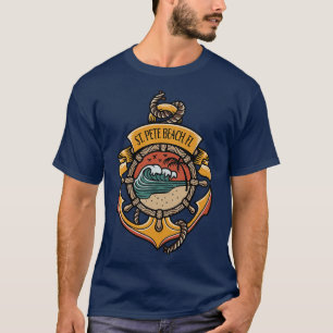 Camiseta St Beach Florida Costa Oeste Playas Pescando en ba