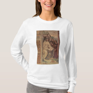 Camiseta St. Benedicto contra un paisaje, a partir de la