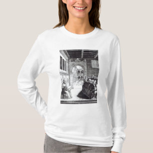 Camiseta St. Benedicto que predica en el monasterio