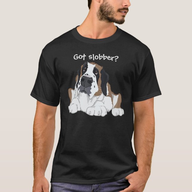 Camiseta ¿St Bernard consiguió baba? (Anverso)