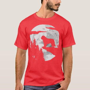 Camiseta St Bernard Dog Full Moon At NightPet Owner St Bern