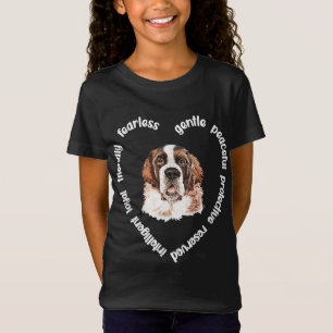 Camiseta St Bernard Dog Heart Saint Bernard Mom St Bernard