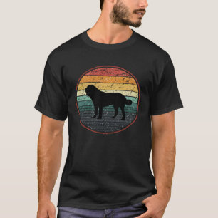 Camiseta St Bernard Dog Vintage Sunset ama a los perros