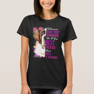 Camiseta St Bernard Es Un Chica Mejor Amigo Perro Mamá