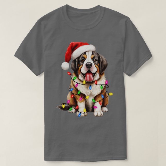 Camiseta St Bernard, navidades (Diseño del anverso)