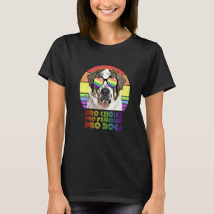 Camiseta St Bernard Pro Choice Pro Feminismo Pro Perros Lgb