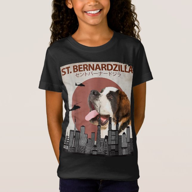 Camiseta St. Bernardzilla Funny Saint Bernard Perro Amantes (Anverso)