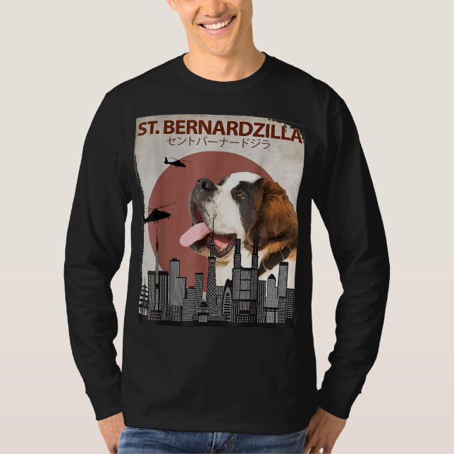 Camiseta St. Bernardzilla Funny Saint Bernard Perro Amantes (Anverso)
