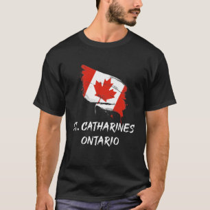 Camiseta St. Catharines Ontario Canadá Bandera de Salpicadu