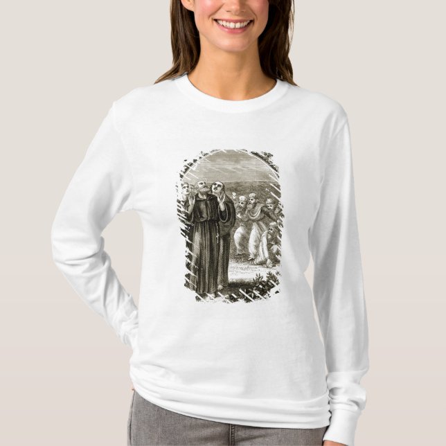 Camiseta St. Columba que canta, y atacado por los druidas, (Anverso)