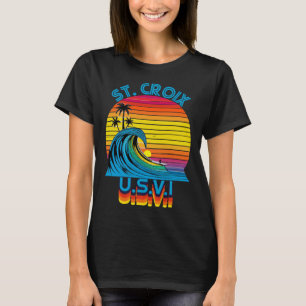 Camiseta St Croix USVI Retro Throwback Surf & Beach Souveni