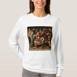 Camiseta St. Diego de Alcala que da la comida a los pobres