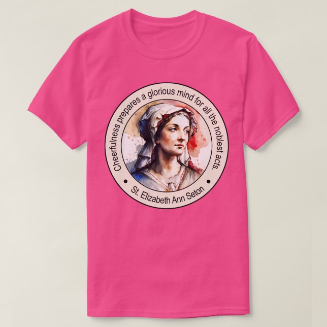 Camiseta St Elizabeth Ann Seton Religious Cotes Gift Inspi (Diseño del anverso)