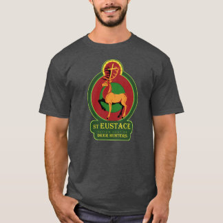 Camiseta St. Eustace, mártir, santo patrón de los cazadores