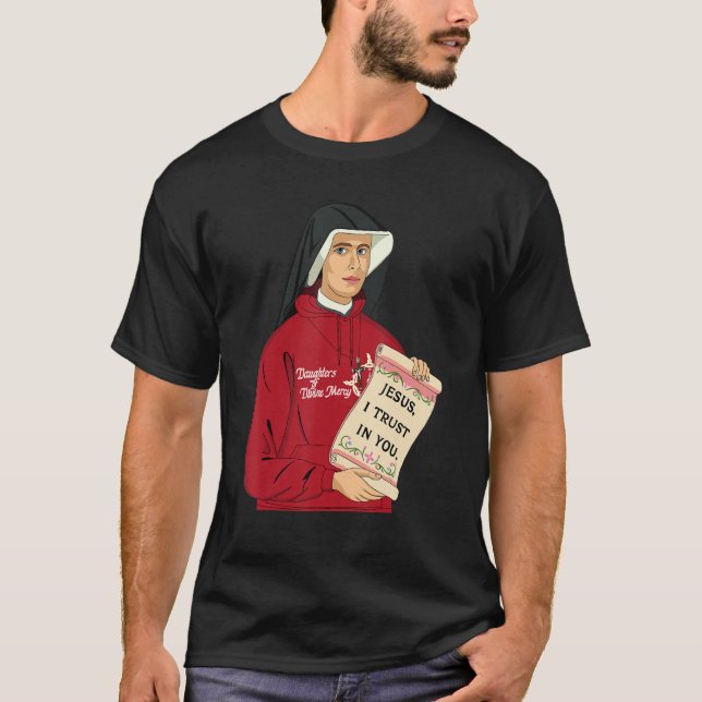 Camiseta St Faustina Kowalska Gran Amor Cita Católica Div (Anverso)