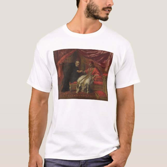 Camiseta St. Filippo Neri que cura a papa Clemente VIII (Anverso)