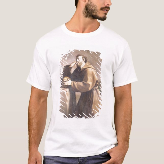 Camiseta St Francis de Assisi en el rezo (Anverso)