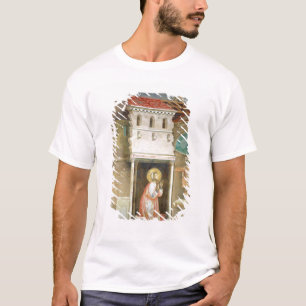 Camiseta St Francis que ruega en la iglesia de San