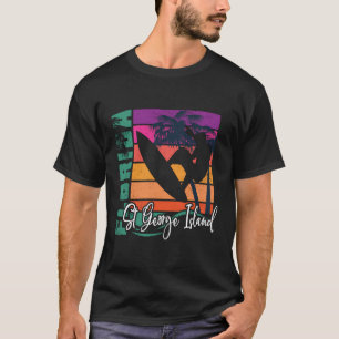 Camiseta St George Island Florida Beach Retro Surfing Soud