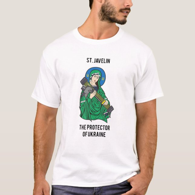 Camiseta St Javelin NLA El Protector De Ucrania Del Que Me  (Anverso)