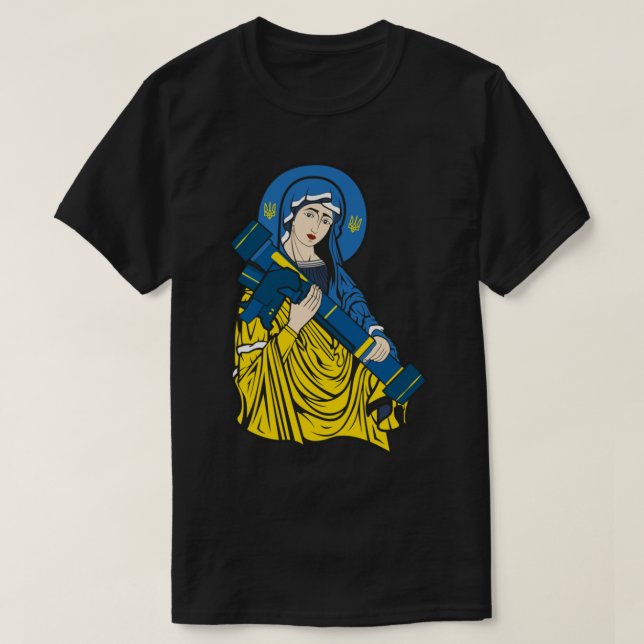 Camiseta St Javelin - St. Javelin Protector de Ucrania (Diseño del anverso)