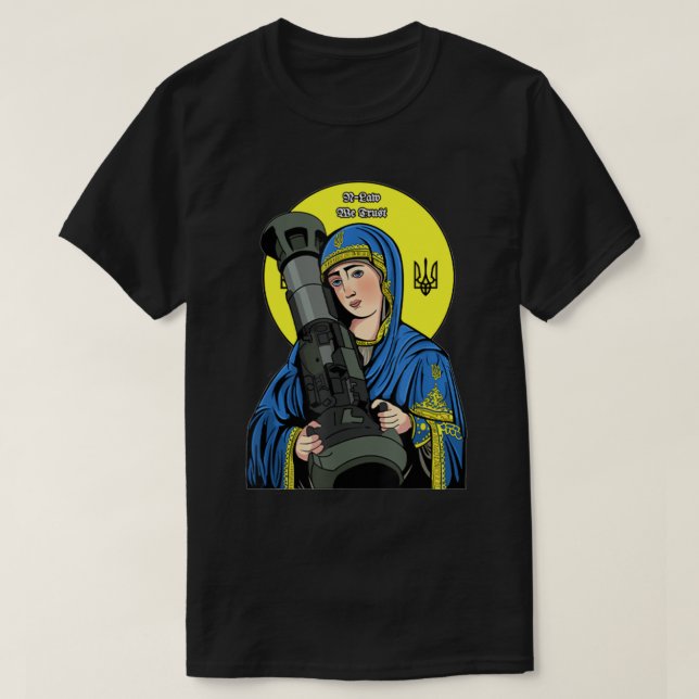 Camiseta St Javelin - St. Javelin Protector de Ucrania (Diseño del anverso)