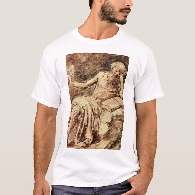 Camiseta St Jerome Writing', Antonio_Studies del amo (Anverso)