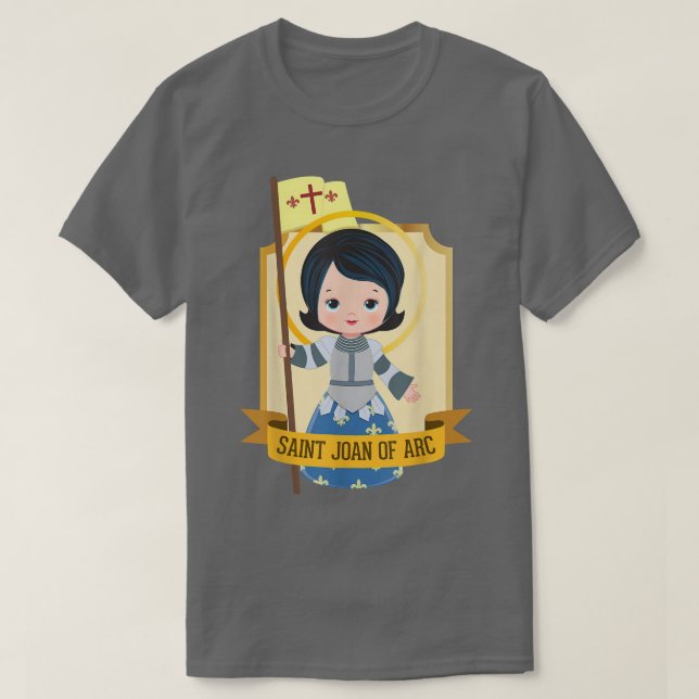 Camiseta St Joan of Arc for Kids Cute Catholic Girl Saints  (Diseño del anverso)