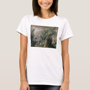 Camiseta St. John el Bautista que predica (aceite en lona)