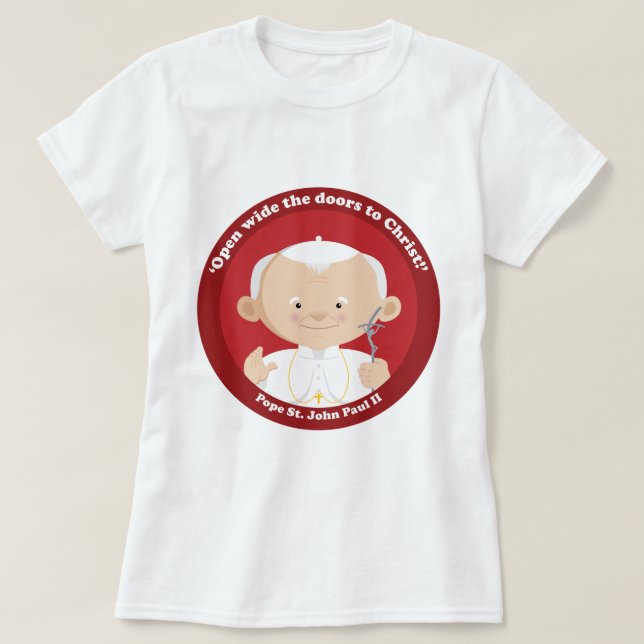 Camiseta St John Paulo II (Diseño del anverso)
