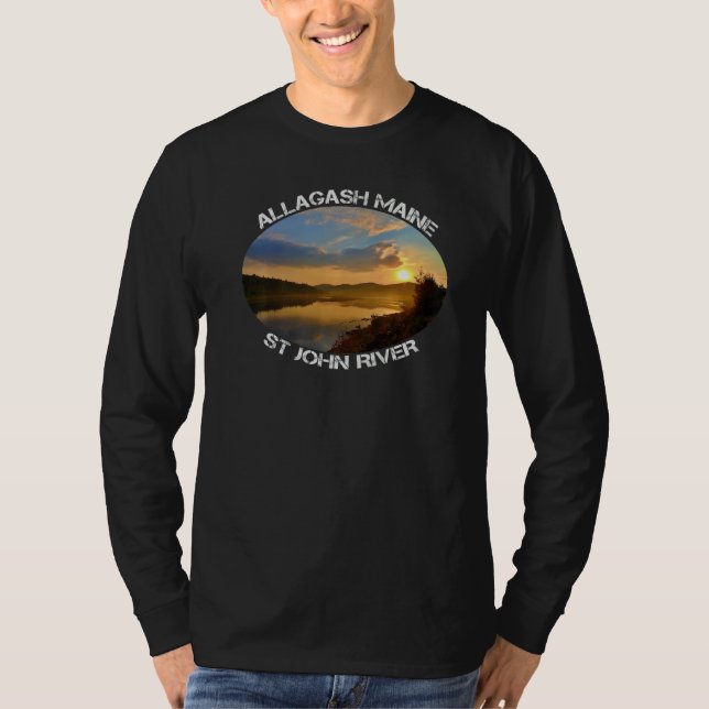 Camiseta St John River Allagash Maine Sunrise Premium (Anverso)