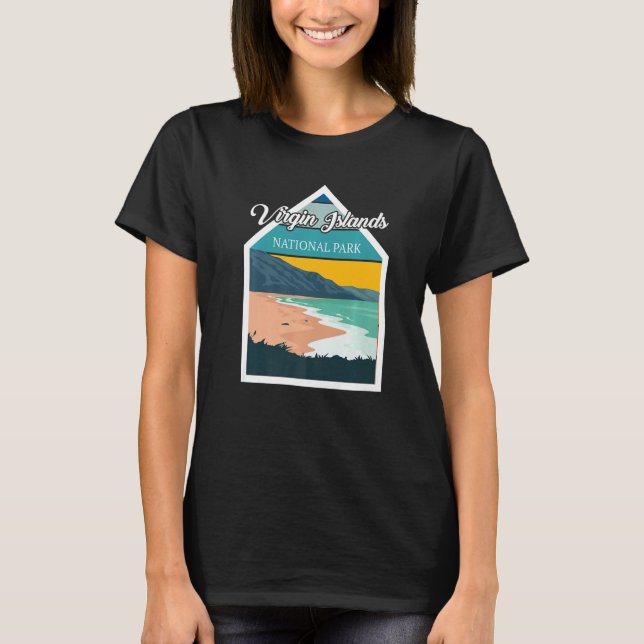 Camiseta St. John Virgin Islands National Park Souvenir Whi (Anverso)