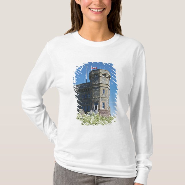 Camiseta St. John's, Terranova, Canadá, Cabot Tower, (Anverso)