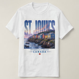 Camiseta St Johns Terranova Ciudad Costera Colorida Viaje