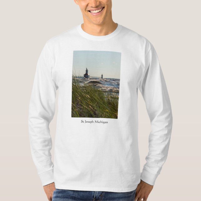 Camiseta St Joseph Detrás De Las Oleadas Marinas (Anverso)
