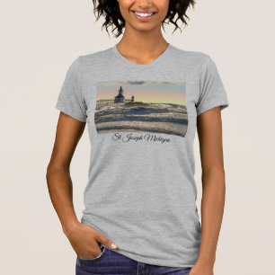 Camiseta St Joseph Lighthouse Painterly T-Shirt