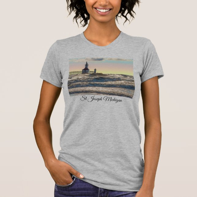 Camiseta St Joseph Lighthouse Painterly T-Shirt (Anverso)