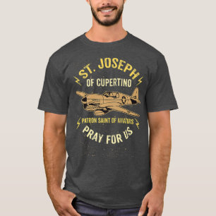 Camiseta St Joseph of Cupertino Patron Saint of Pilots