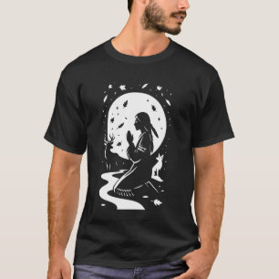 Camiseta St. Kateri Tekakwitha católica Santa Lirios de los