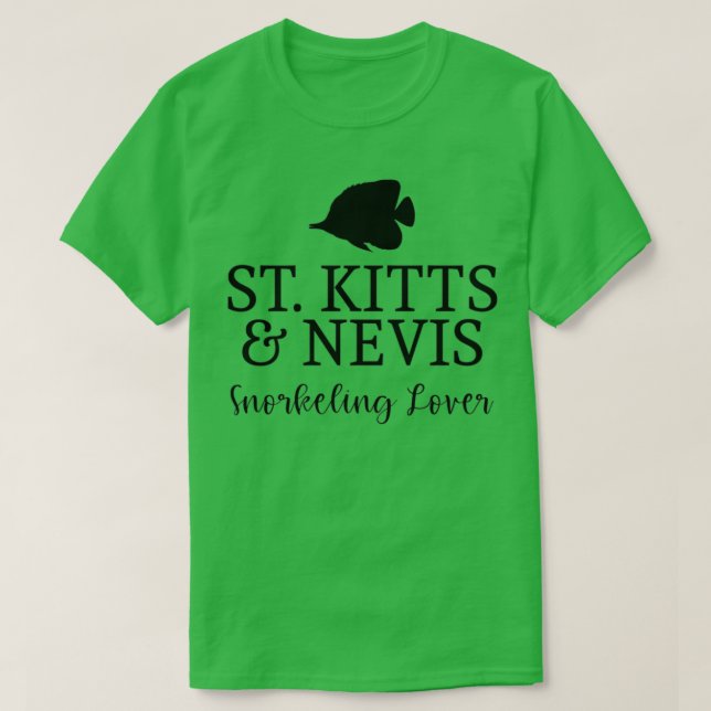 Camiseta St Kitts amp Nevis Snorkeling Lover (Diseño del anverso)