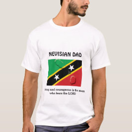 Camiseta ST KITTS NEVISIAN DAD Fuerte valiente y personaliz