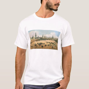 Camiseta St. La catedral de la albahaca vista del Kremlin,