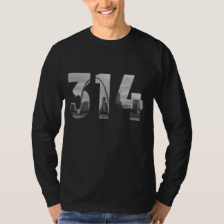 Camiseta St. Louis 314 Area Code Vintage Skyline Missouri