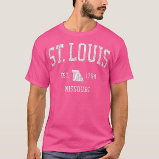 Camiseta St Louis Missouri MO TShirt Vintage Sports Retro T