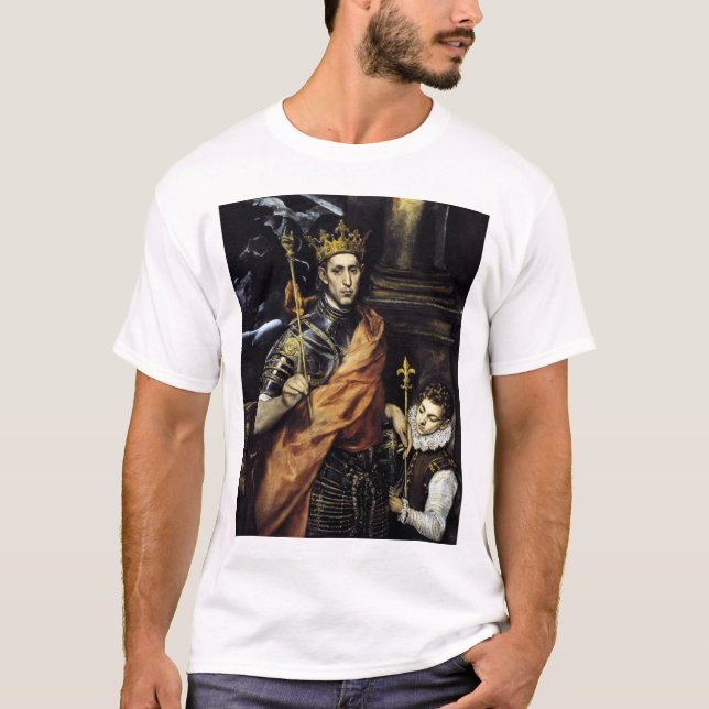 Camiseta St. Louis, rey de Francia, con una página (Anverso)