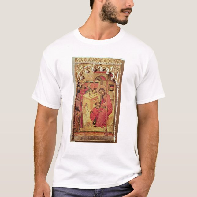 Camiseta St Luke que actúa en la cabeza de un hombre, (Anverso)