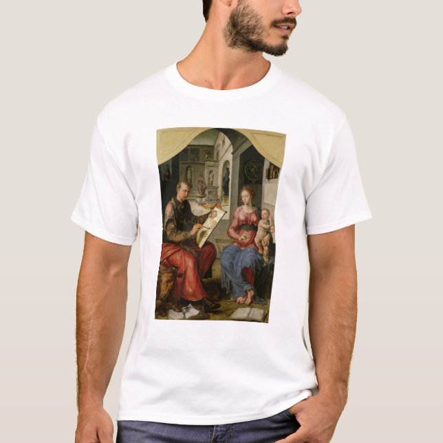 Camiseta St Luke que pinta a la Virgen, c.1545 (Anverso)