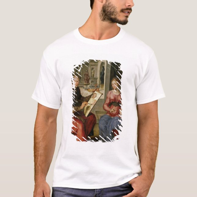 Camiseta St Luke que pinta a la Virgen, c.1545 (Anverso)