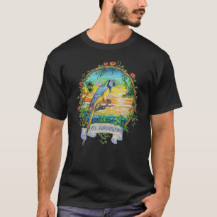 Camiseta St Maarten Antillas Occidentales Loro Tropical Vin