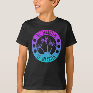 Camiseta St. Maarten Blue Gradient Sint Martin